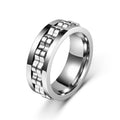 Rotating Flower Spinner Ring – Stainless Steel Anxiety Relief Fidget Ring