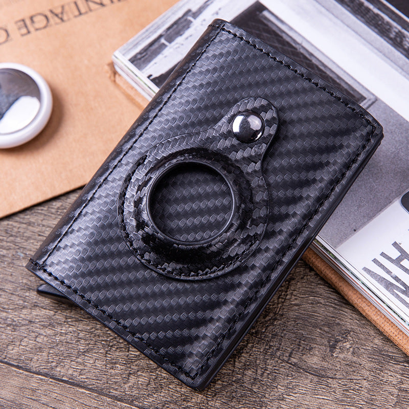 AirTag Card Holder Wallet – Slim PU Leather RFID Card Wallet for Men & Women