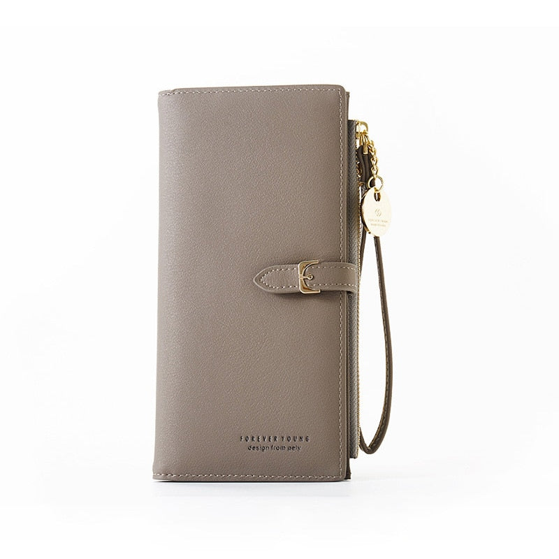 Women's RFID Wristlet Wallet – Large Zip Clutch Phone Wallet & Card Holder