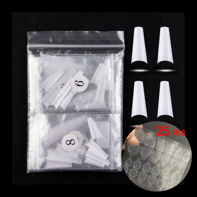 500PCS Long Coffin Nail Tips – Professional Ballerina False Nails for Acrylic, Gel & Nail Art