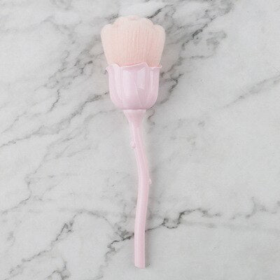 Rose Flower Nail Dust Brush – Soft Gel Polish Cleaning Brush for Nail Art & Manicures
