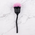 Rose Flower Nail Dust Brush – Soft Gel Polish Cleaning Brush for Nail Art & Manicures