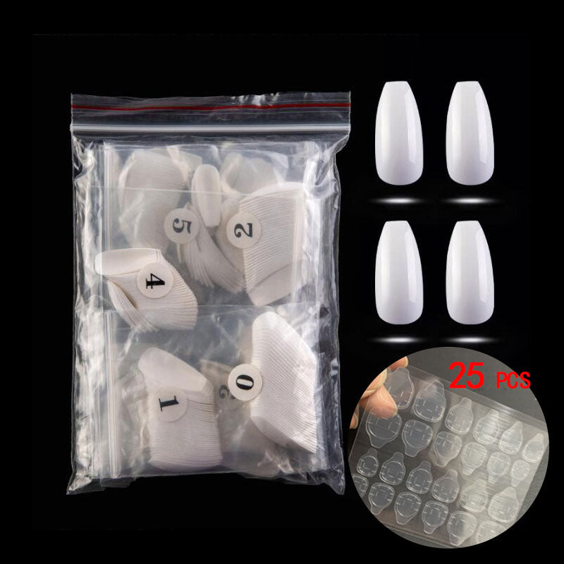 500PCS Long Coffin Nail Tips – Professional Ballerina False Nails for Acrylic, Gel & Nail Art