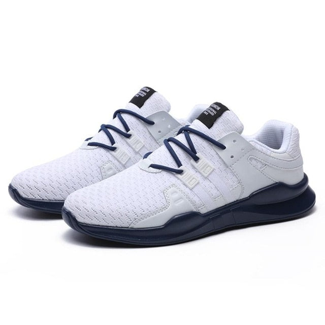 Men's Breathable Running Shoes – Lightweight Lace-Up Athletic Walking Sneakers