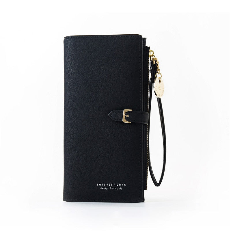 Women's RFID Wristlet Wallet – Large Zip Clutch Phone Wallet & Card Holder