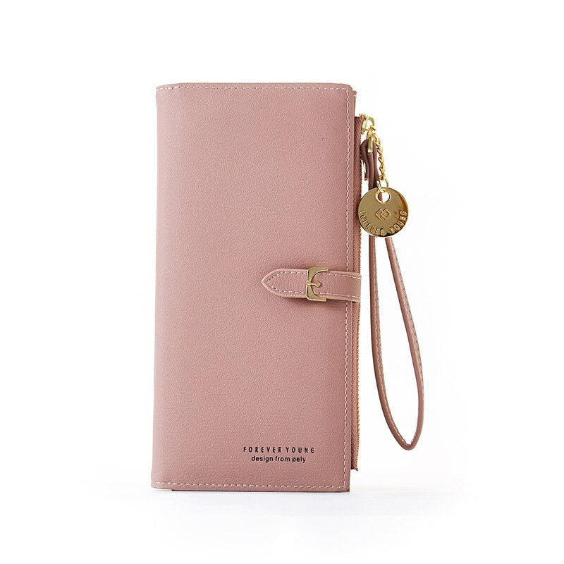 Women's RFID Wristlet Wallet – Large Zip Clutch Phone Wallet & Card Holder