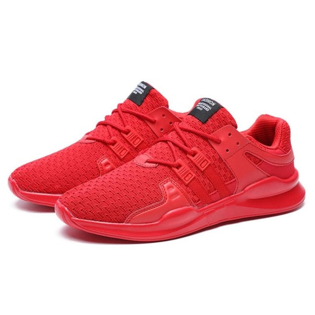 Men's Breathable Running Shoes – Lightweight Lace-Up Athletic Walking Sneakers