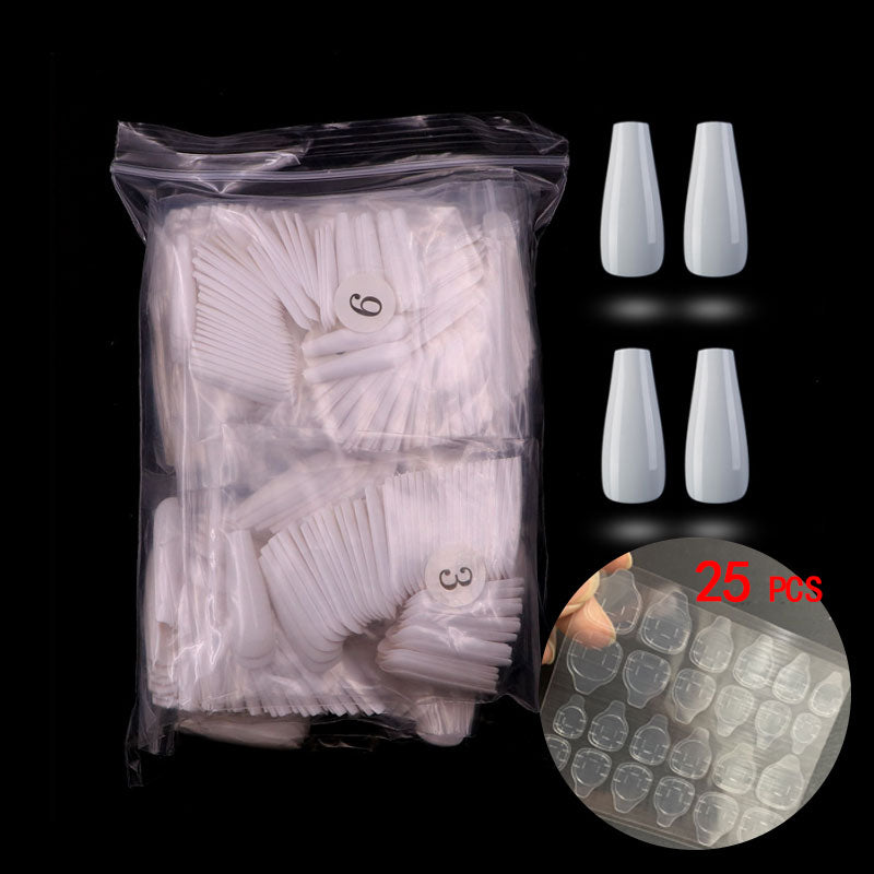 500PCS Long Coffin Nail Tips – Professional Ballerina False Nails for Acrylic, Gel & Nail Art