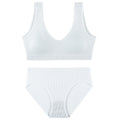 Women's Seamless Bra & Panty Set – Wireless Padded Bralette with Low-Rise Briefs