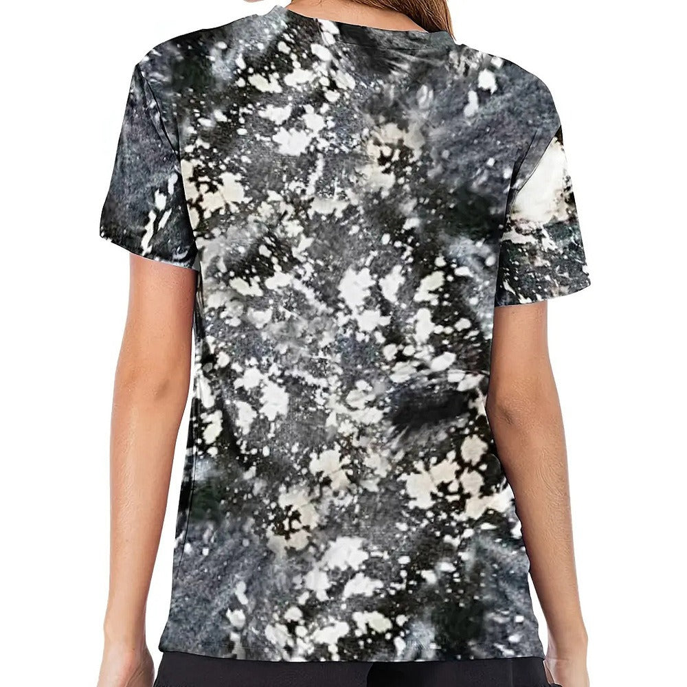 Women's Animal Print T-Shirt – Casual Loose Fit Round Neck Short Sleeve Graphic Tee