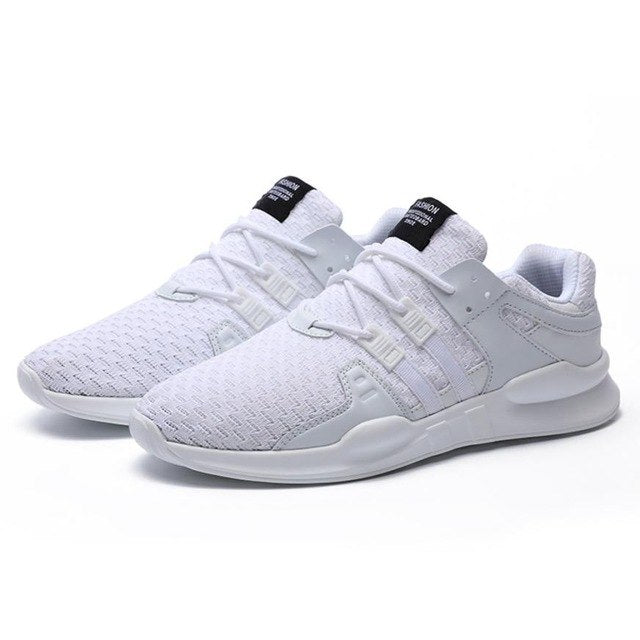 Men's Breathable Running Shoes – Lightweight Lace-Up Athletic Walking Sneakers