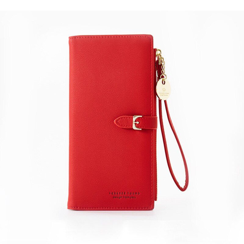 Women's RFID Wristlet Wallet – Large Zip Clutch Phone Wallet & Card Holder