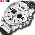 CURREN Men's Luxury Chronograph Watch – Waterproof Quartz Stainless Steel Sport Wristwatch