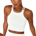 Women's Sleeveless Crop Workout Tank – Quick-Dry Yoga & Fitness Gym Top