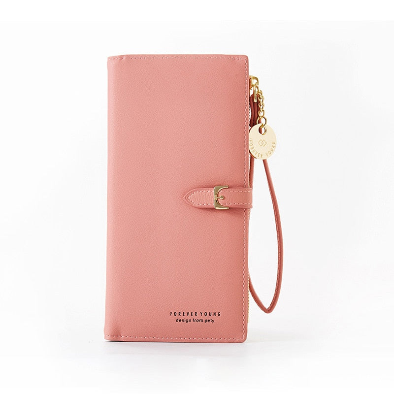 Women's RFID Wristlet Wallet – Large Zip Clutch Phone Wallet & Card Holder