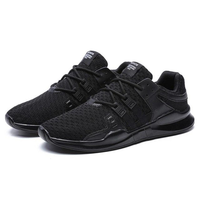 Men's Breathable Running Shoes – Lightweight Lace-Up Athletic Walking Sneakers