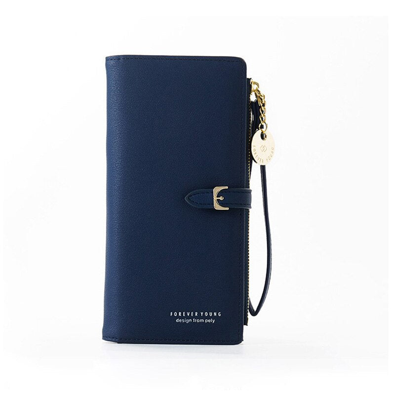 Women's RFID Wristlet Wallet – Large Zip Clutch Phone Wallet & Card Holder