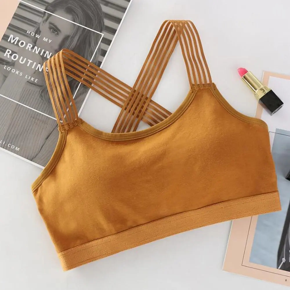 Women's Seamless Sports Bra – Breathable Push-Up Yoga & Fitness Crop Top