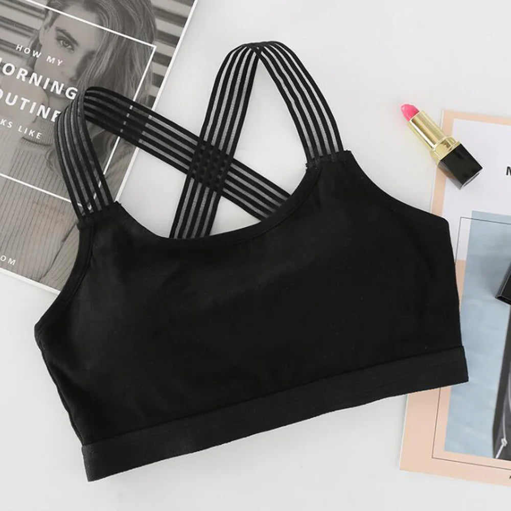 Women's Seamless Sports Bra – Breathable Push-Up Yoga & Fitness Crop Top