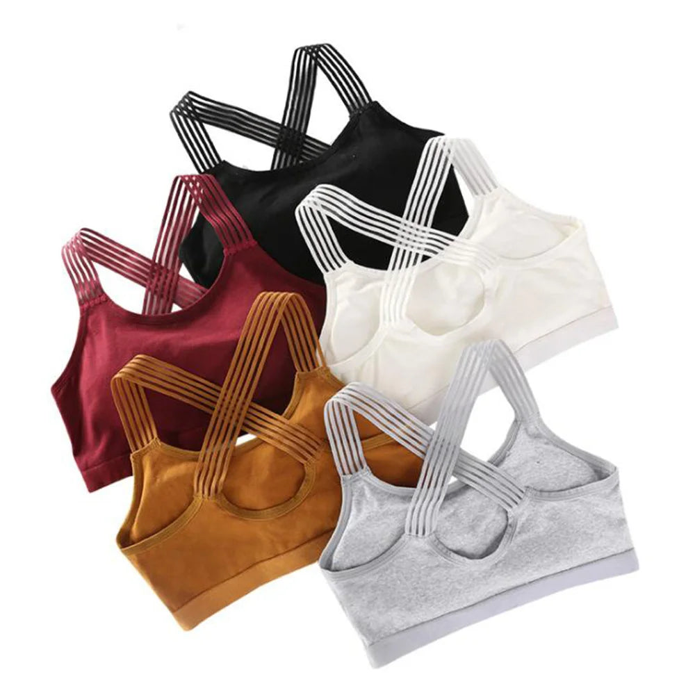 Women's Seamless Sports Bra – Breathable Push-Up Yoga & Fitness Crop Top